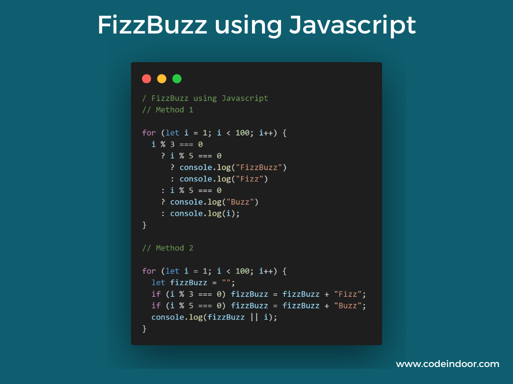 FizzBuzz using Javascript