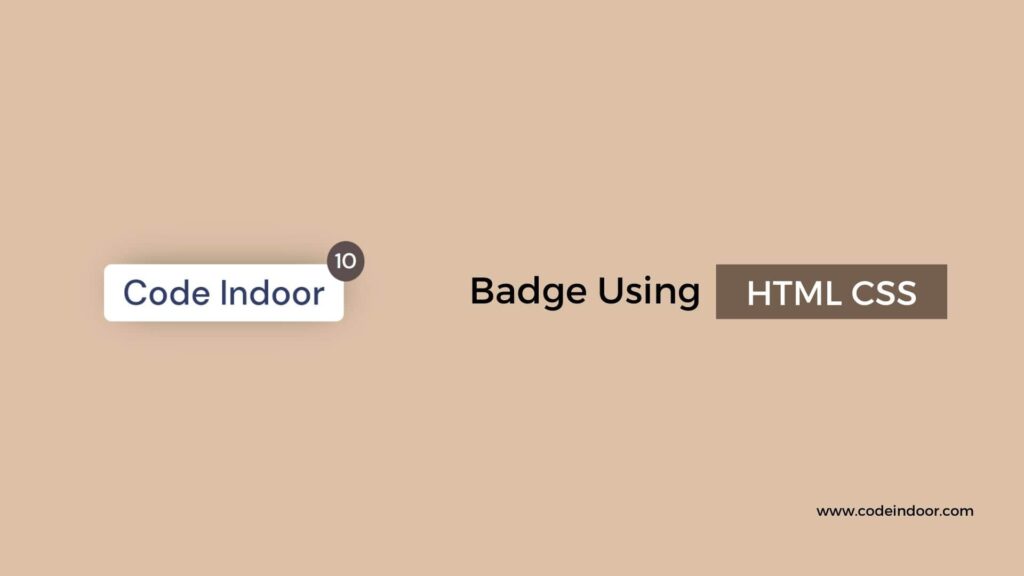 Badge using html css